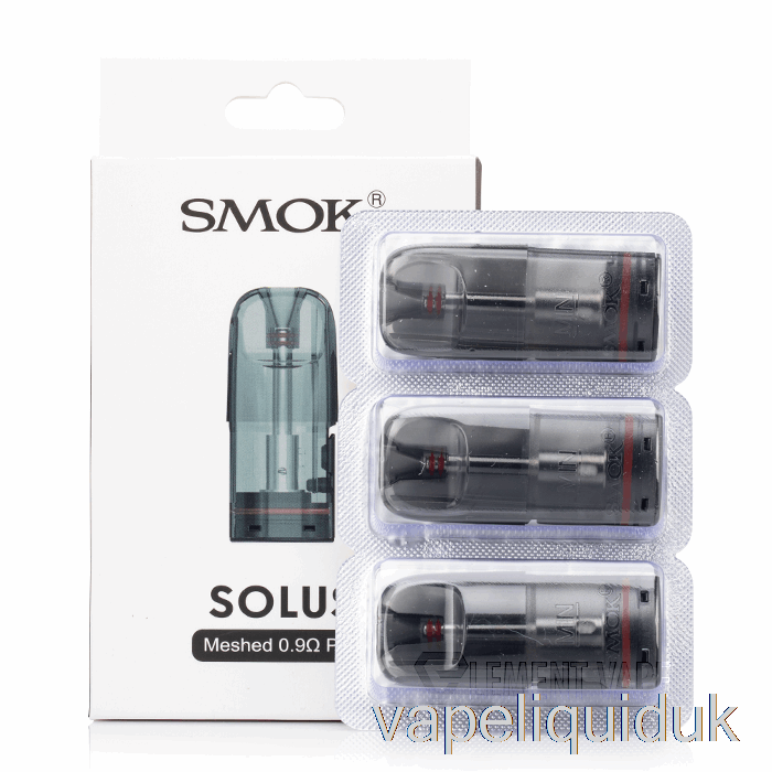 SMOK Solus 2 Replacement Pods 0.9ohm Meshed Pods Vape Juice